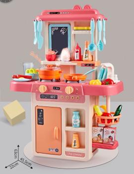 360Home Kinderspielhaus-Simulation Küchenspielzeug Spielzeug Kinderspielzeug Küche Spielküche Rosa 889-168